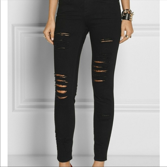 frame ripped jeans